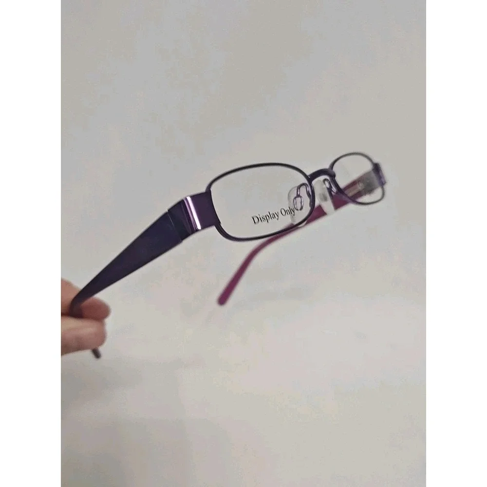 Otis and Piper OP5000 505 Plum 44 15 120 Eyeglasses Frames Purple Metallic‎ New